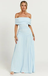 Lioness - Field Of Dreams Maxi Dress In Soft Blue